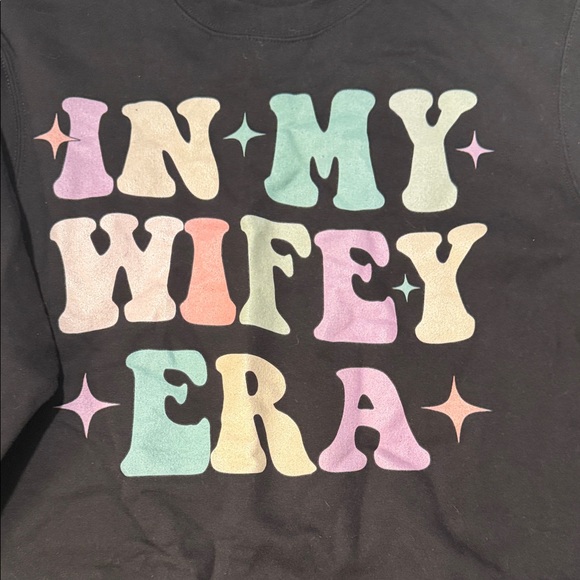 Black 'In My Wifey Era' Sweatshirt - Picture 2 of 4